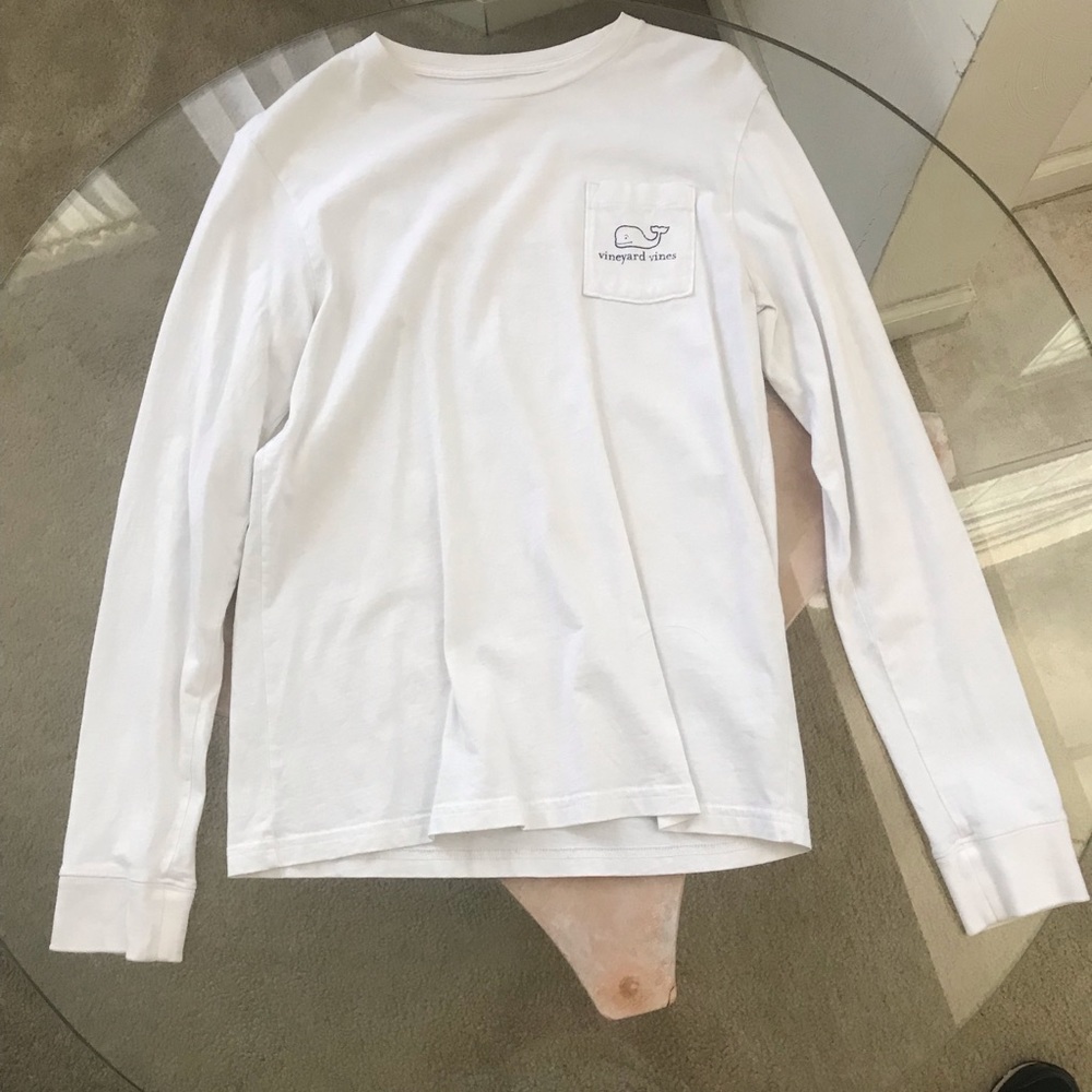 White Vineyard Vines Long-sleeve Tee